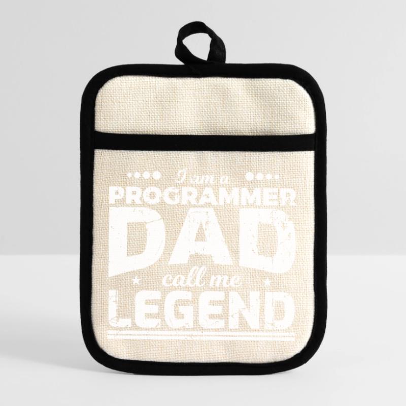 Coder Dad Pot holders with rubber back
