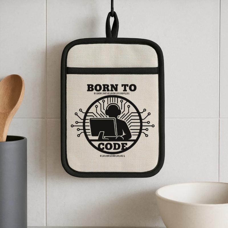 Codeur né pour coder Programmeur Maniques avec dos en caoutchouc