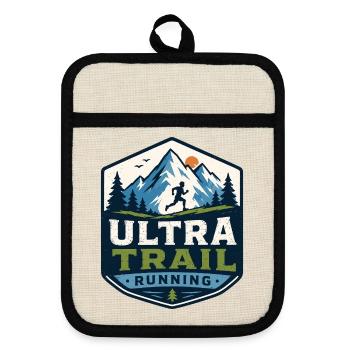 Ultra Trail Running - Maniques avec dos en caoutchouc - lin/noir  - Devant