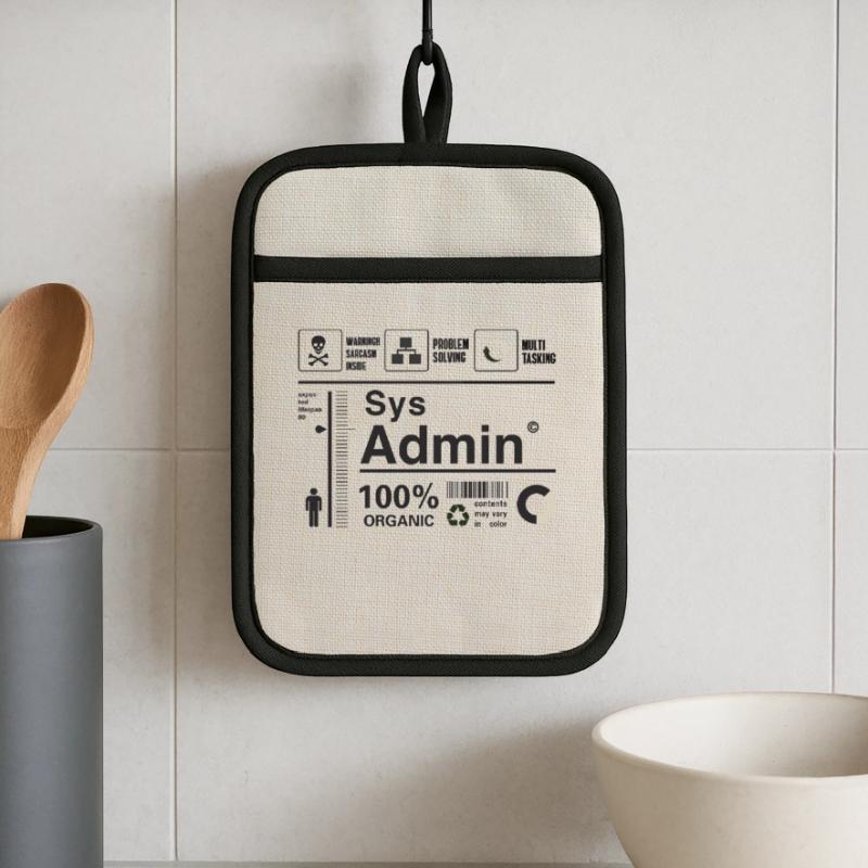 Sys Admin Problem Computer Nerd pc Platine cpu ner Topflappen mit Gummirückseite
