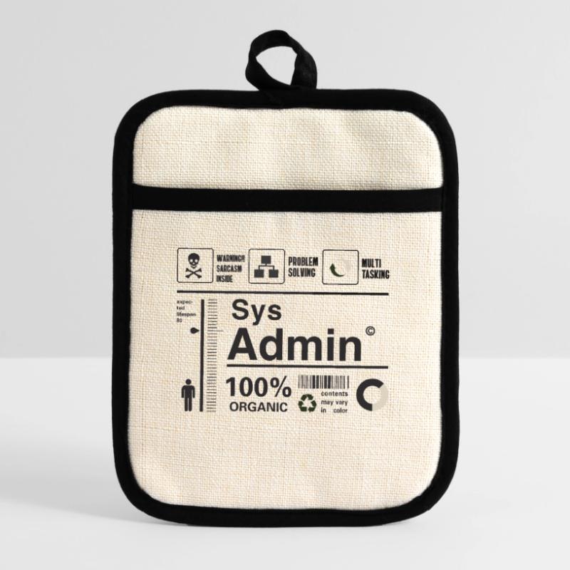 Sys Admin Problem Computer Nerd pc Platine cpu ner Topflappen mit Gummirückseite