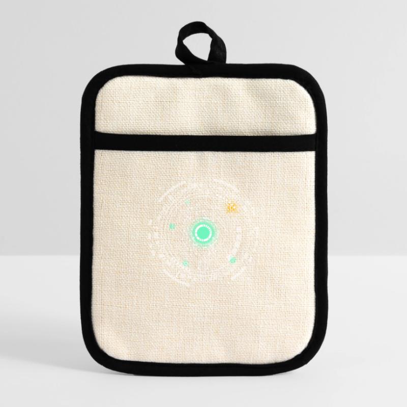 nerd CPU core computer code pc platine raumschiff Topflappen mit Gummirückseite