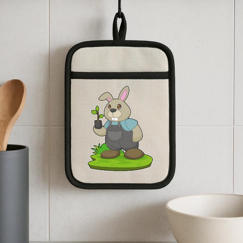 Plantule d’éleveur de lapins Maniques avec dos en caoutchouc