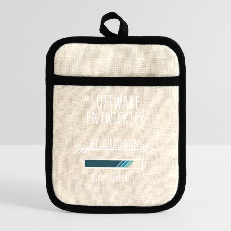 Computer Science Studies Profession Software Developer Pot holders with rubber back