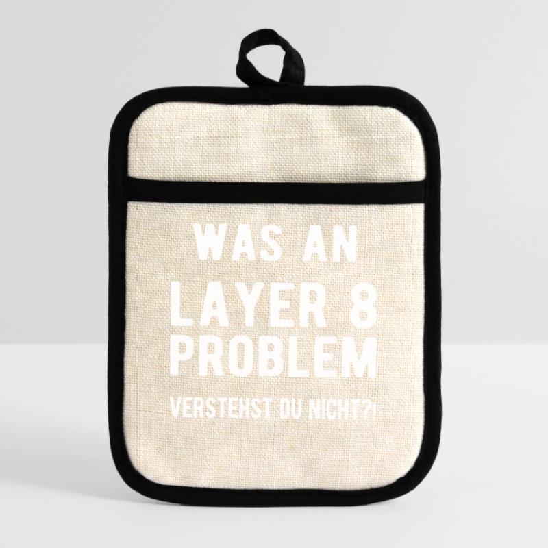 Informatik Admin Entwickler Informatiker Coder Topflappen mit Gummirückseite