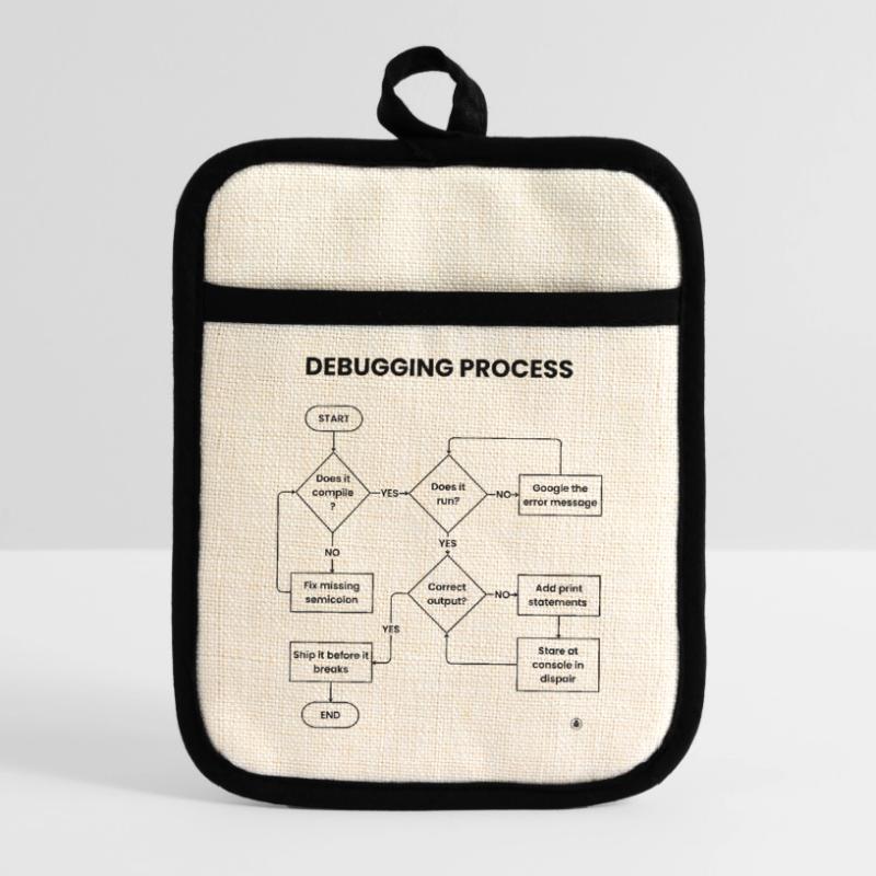 Debugging Process - Ship It Before Breaks Gift Pot holders with rubber back