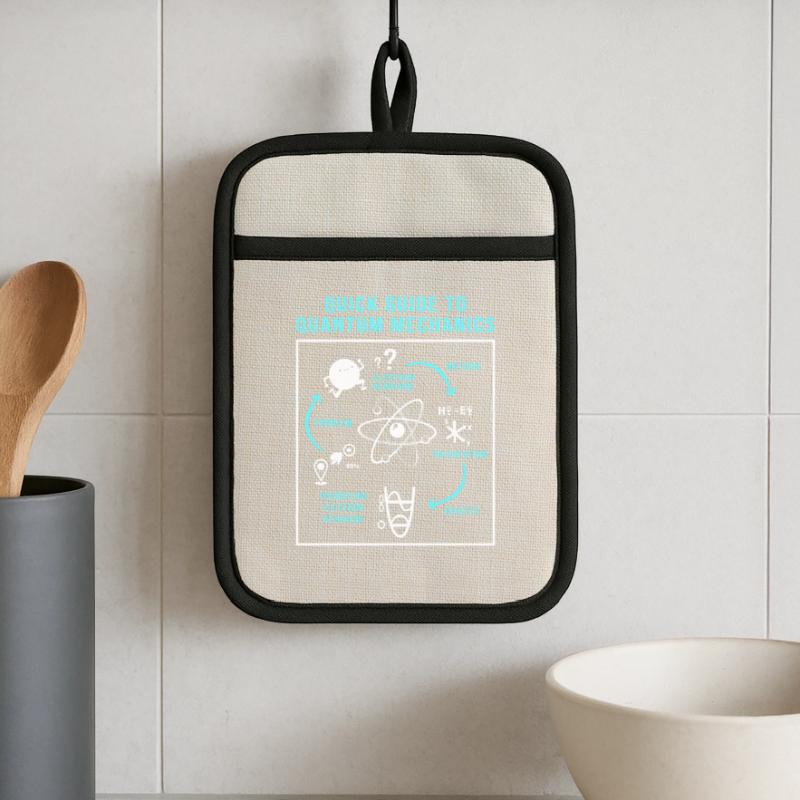 Quantum Physics Quantum Physics Quantum Leap Pot holders with rubber back