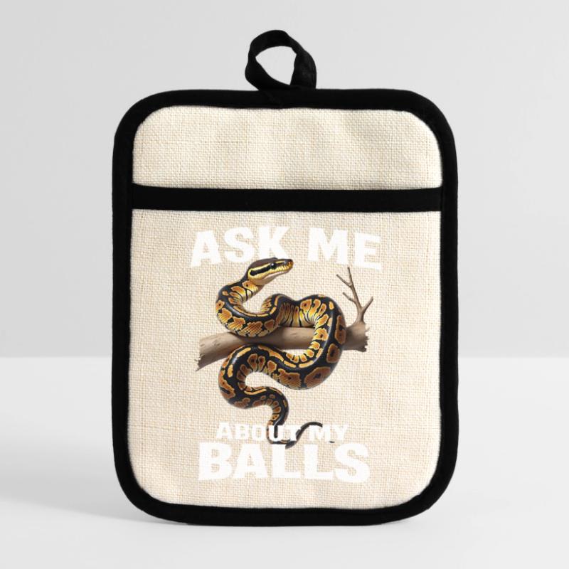 King Python Snakes Lover Terrarium Python Pot holders with rubber back