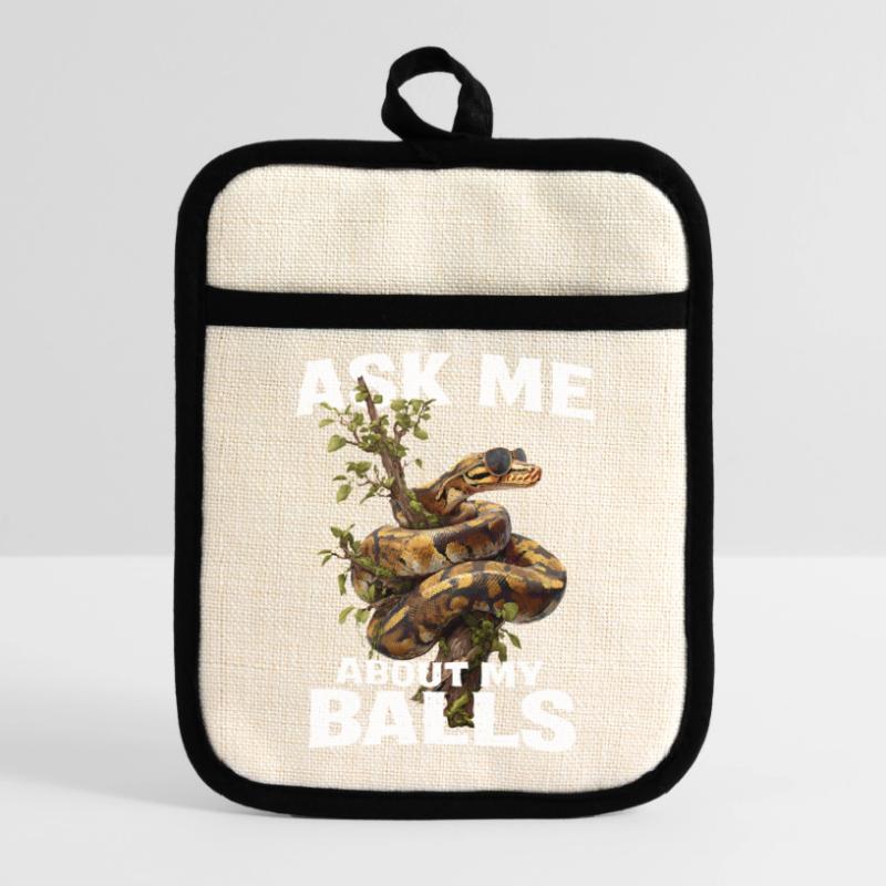 King Python Snakes Lover Terrarium Python Pot holders with rubber back