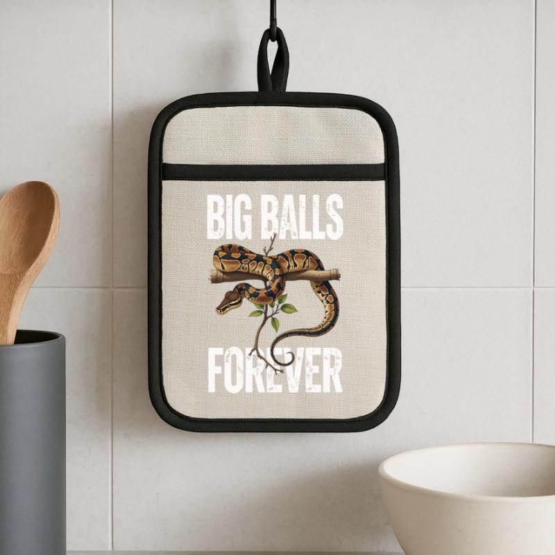 King Python Snakes Lover Terrarium Python Pot holders with rubber back