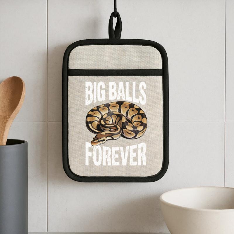 King Python Snakes Lover Terrarium Python Pot holders with rubber back