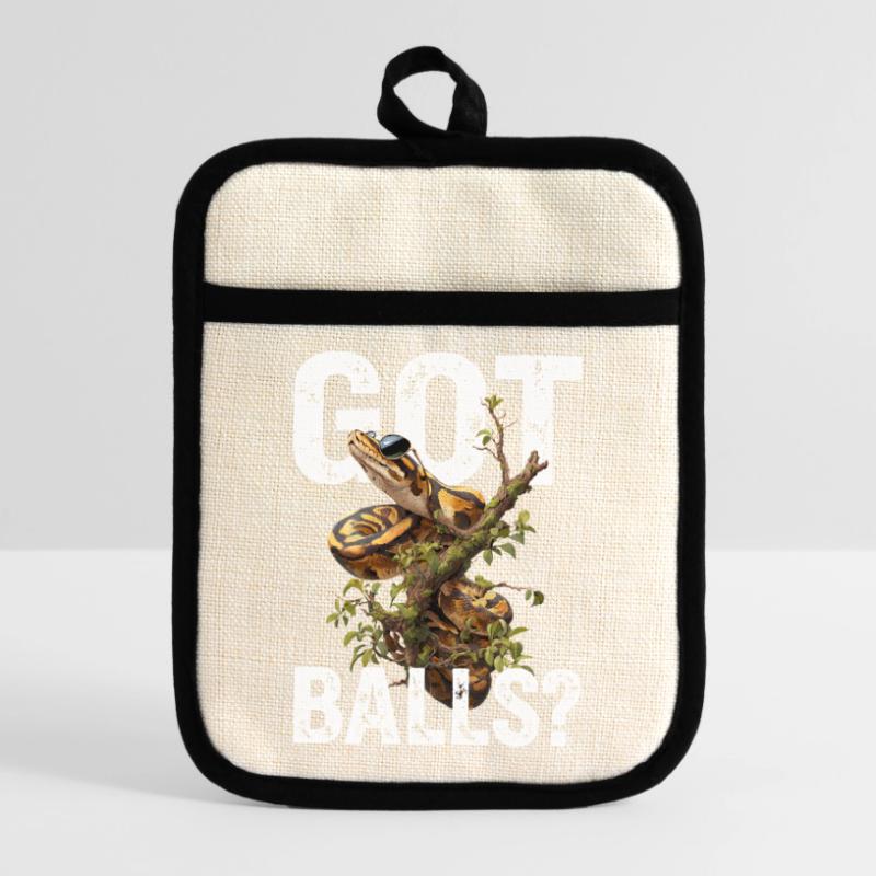 King Python Snakes Lover Terrarium Python Pot holders with rubber back