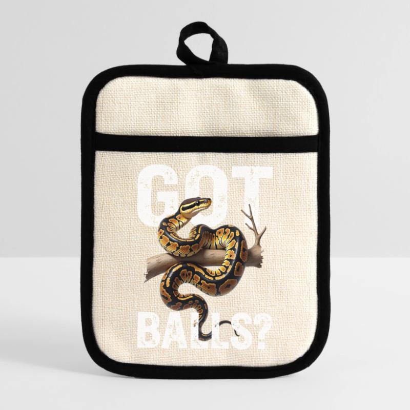 King Python Snakes Lover Terrarium Python Pot holders with rubber back