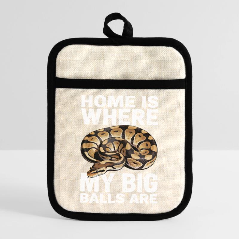 King Python Snakes Lover Terrarium Python Pot holders with rubber back