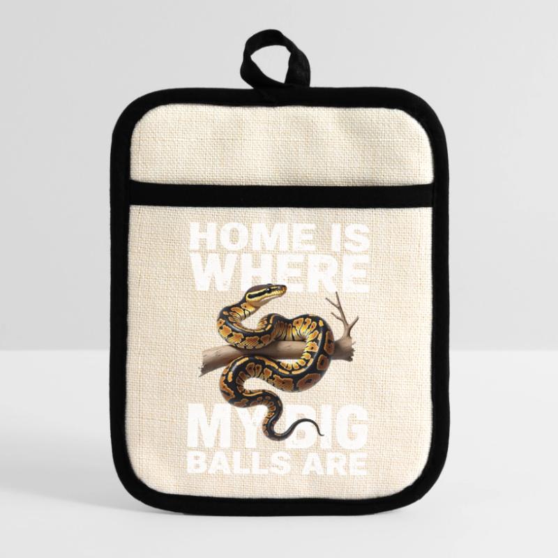 King Python Snakes Lover Terrarium Python Pot holders with rubber back