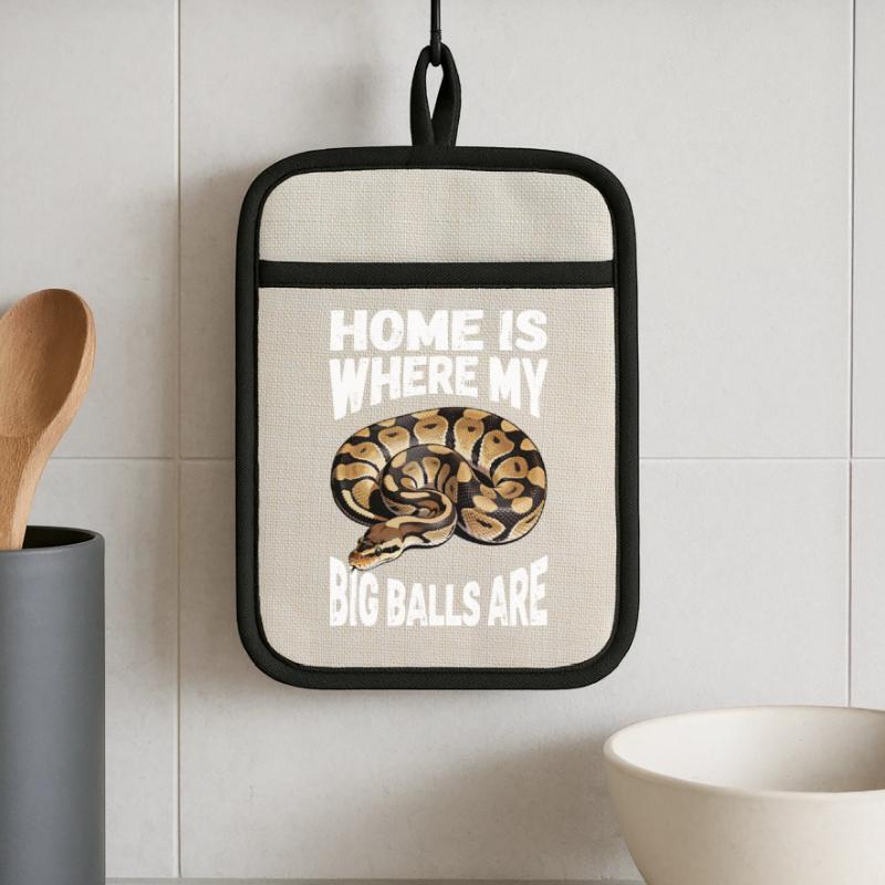 King Python Snakes Lover Terrarium Python Pot holders with rubber back