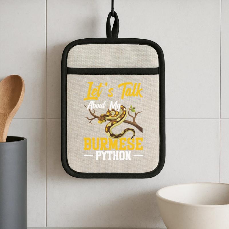  Burmese Python Owner Snake Terrarium Hide Python Pot holders with rubber back