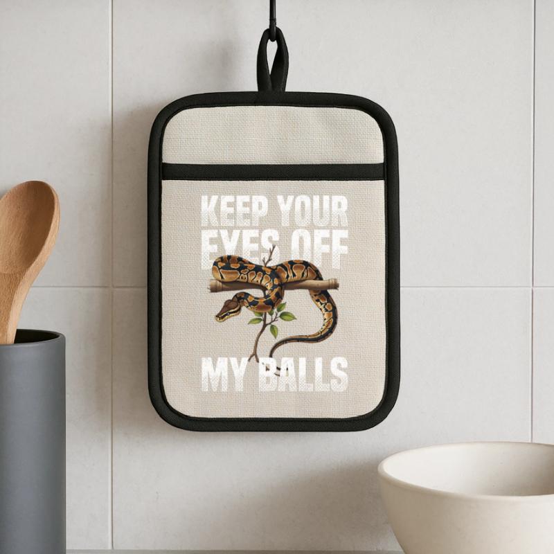 King Python Snakes Lover Terrarium Python Pot holders with rubber back