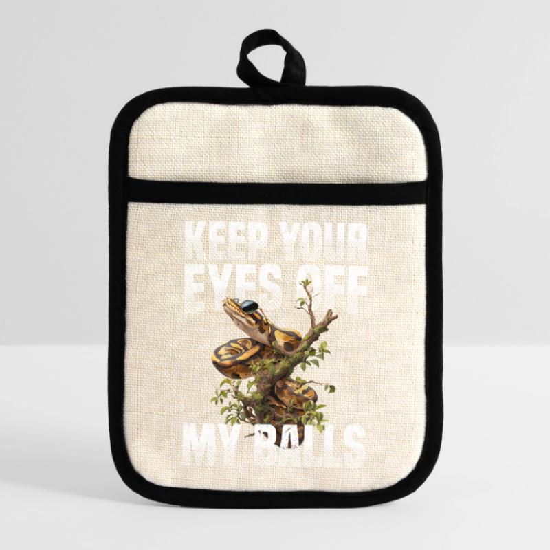 King Python Snakes Lover Terrarium Python Pot holders with rubber back