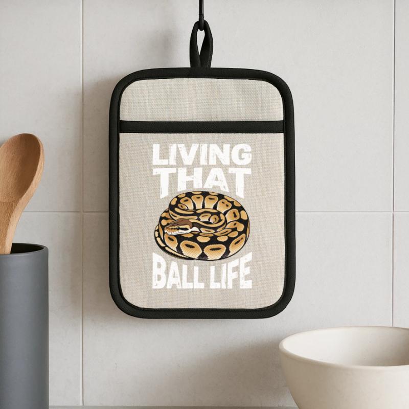 King Python Snakes Lover Terrarium Python Pot holders with rubber back