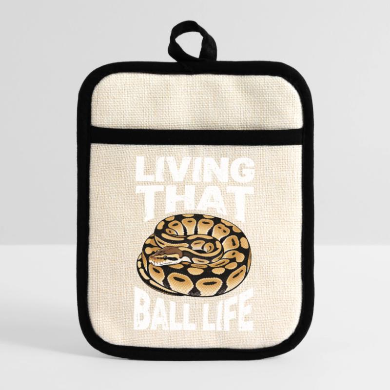 King Python Snakes Lover Terrarium Python Pot holders with rubber back
