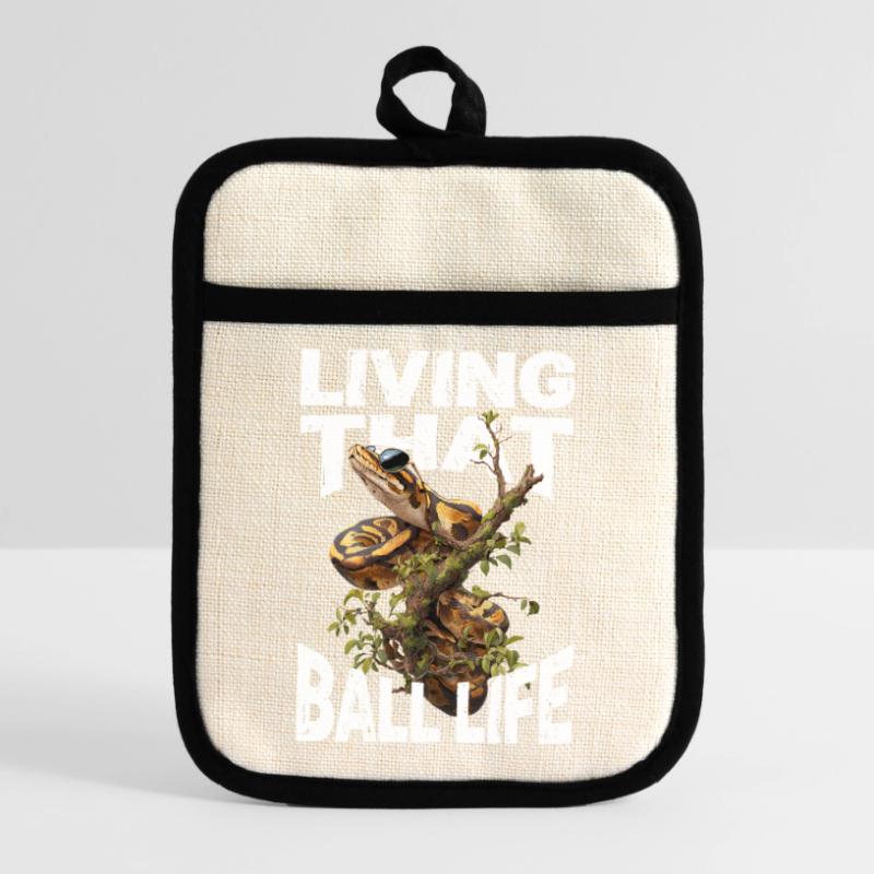 King Python Snakes Lover Terrarium Python Pot holders with rubber back