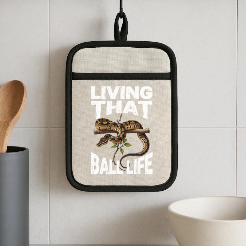 King Python Snakes Lover Terrarium Python Pot holders with rubber back