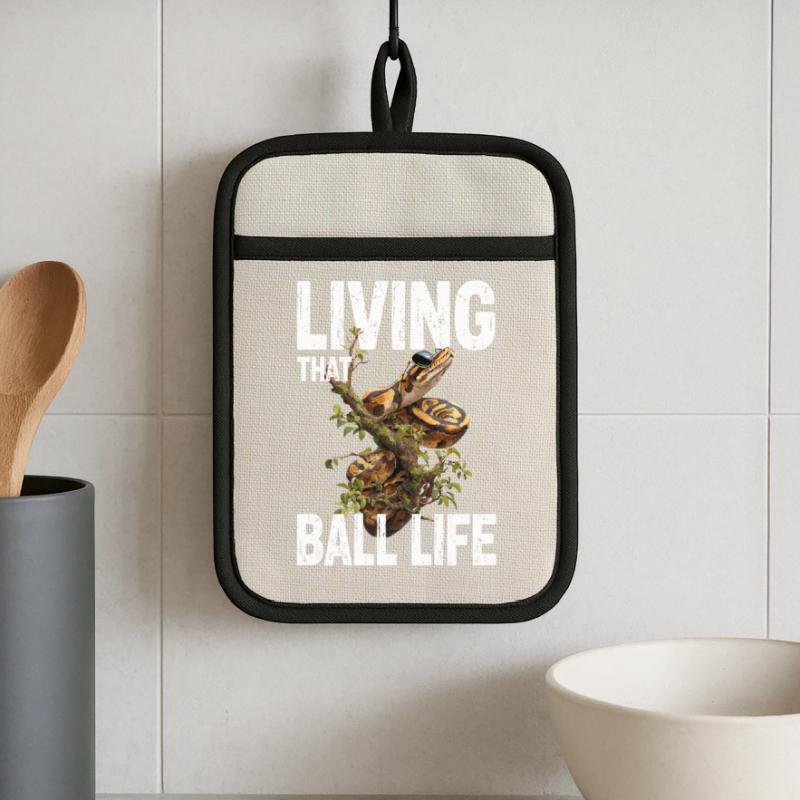 King Python Snakes Lover Terrarium Python Pot holders with rubber back