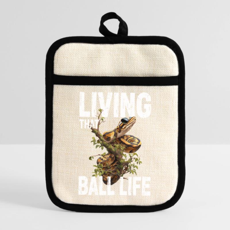King Python Snakes Lover Terrarium Python Pot holders with rubber back