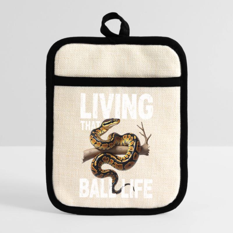 King Python Snakes Lover Terrarium Python Pot holders with rubber back
