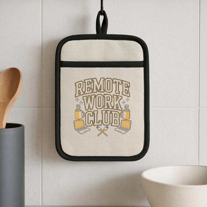 Remote Work Club Web Developer Remote Developer Topflappen mit Gummirückseite