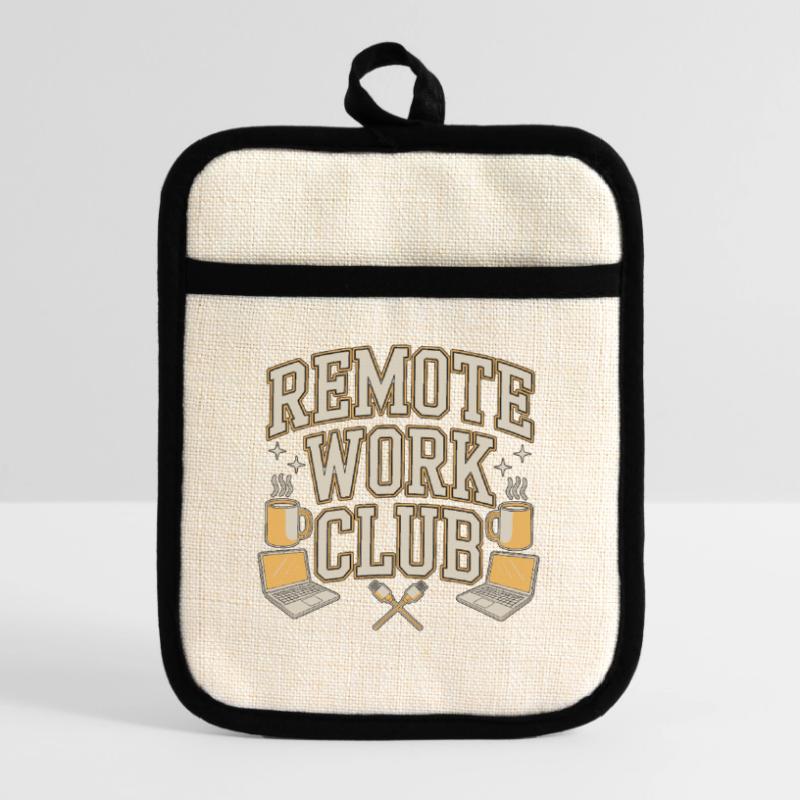 Remote Work Club Web Developer Remote Developer Topflappen mit Gummirückseite