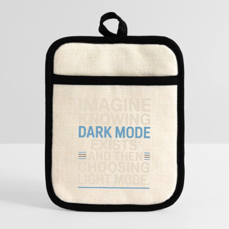 Le mode sombre existe Programmeur IT Nerd Coder Office Maniques avec dos en caoutchouc