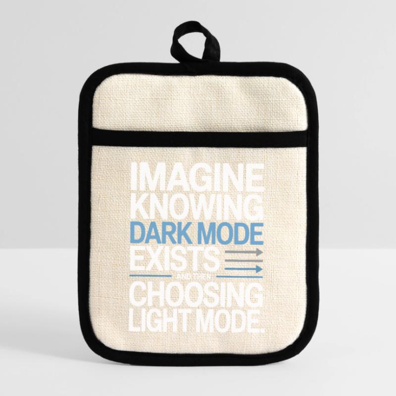 Le mode sombre existe Programmeur IT Nerd Coder Office Maniques avec dos en caoutchouc