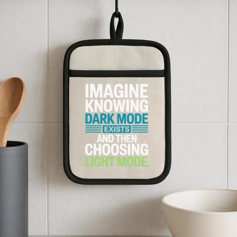 Le mode sombre existe Programmeur IT Nerd Coder Office Maniques avec dos en caoutchouc