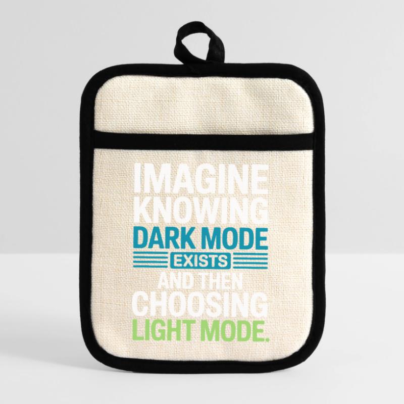 Le mode sombre existe Programmeur IT Nerd Coder Office Maniques avec dos en caoutchouc