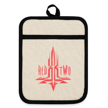 CROIX REDTWO - Maniques avec dos en caoutchouc - lin/noir  - Devant