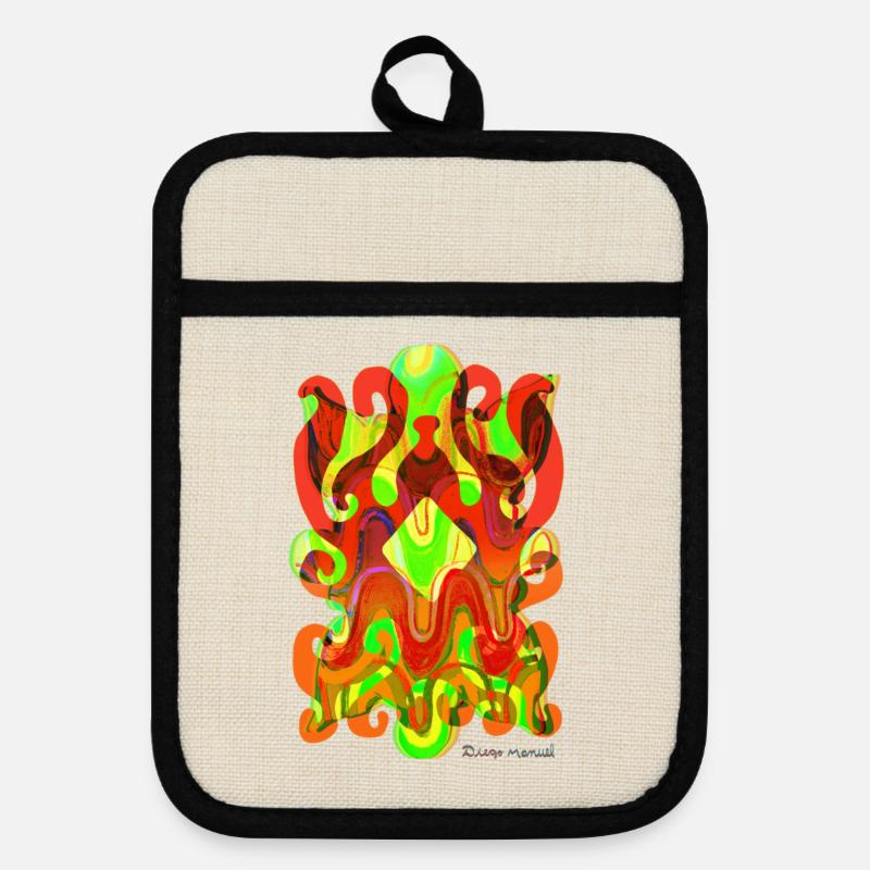 forms-tapestry-2023-2_-9- - Pot holders with rubber back - linen/black 