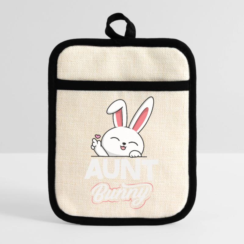 Happy Easter Sweet Easter Bunny Egg Hunt Easter Eggs Pot holders with rubber back