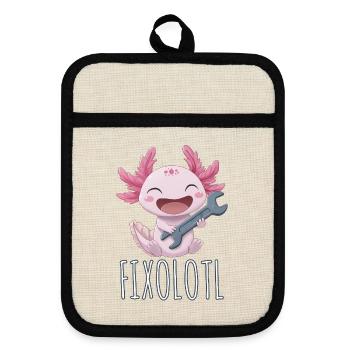 Mechanic of the Deep - Pot holders with rubber back - linen/black  - Front