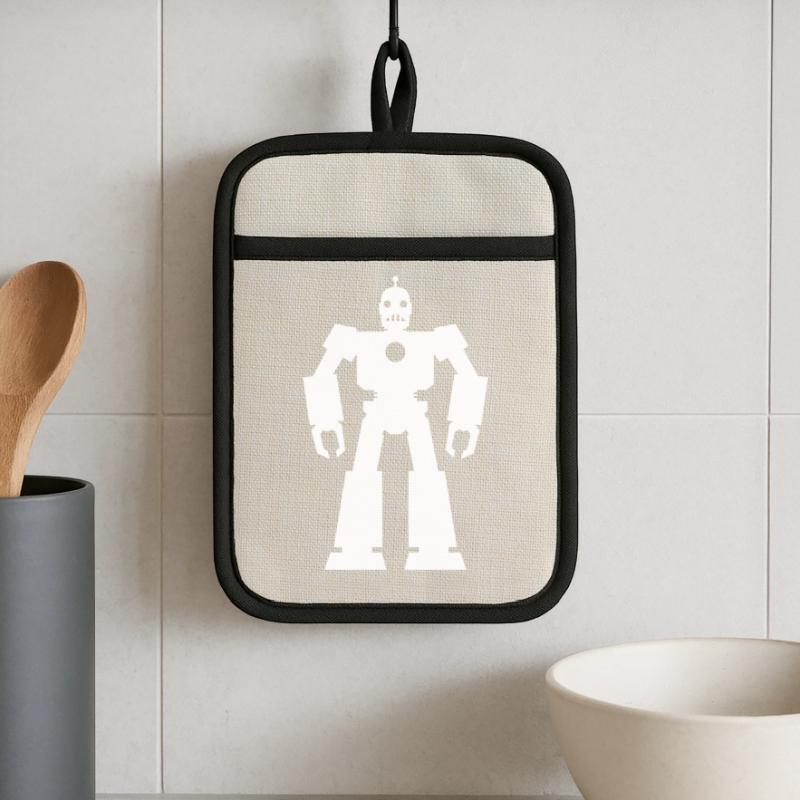 Roboter – KI Technik Sci-Fi Nerd Design Topflappen mit Gummirückseite