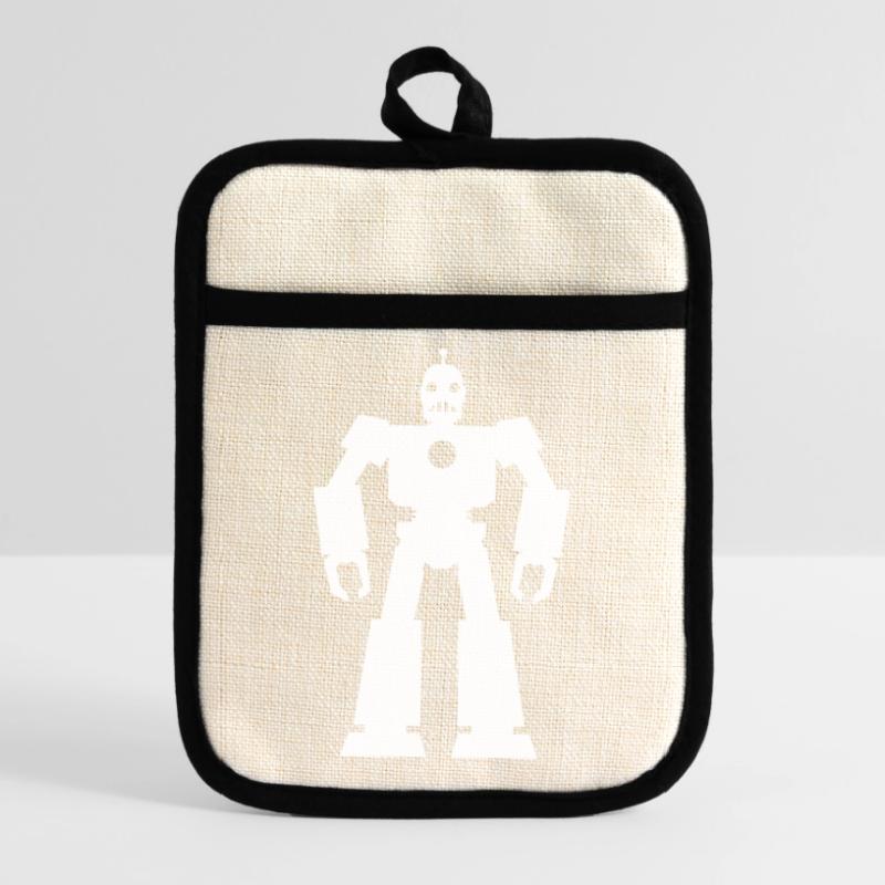 Roboter – KI Technik Sci-Fi Nerd Design Topflappen mit Gummirückseite