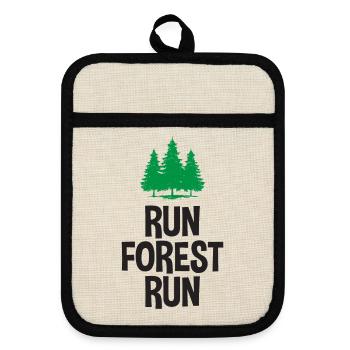 Run Forest Run - Maniques avec dos en caoutchouc - lin/noir  - Devant