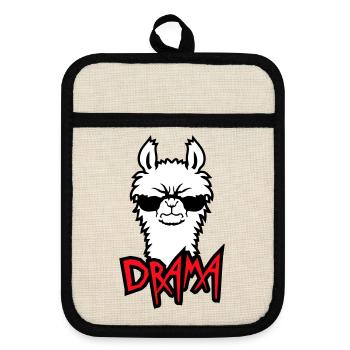 Lama Cool Lunettes de soleil en colère Furry Sour Alpaga - Maniques avec dos en caoutchouc - lin/noir  - Devant