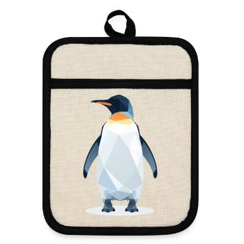 Style Pingouin - Maniques avec dos en caoutchouc - lin/noir  - Devant