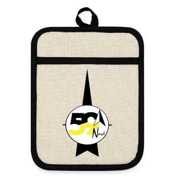 logo 59 Nord - Maniques avec dos en caoutchouc - lin/noir  - Devant