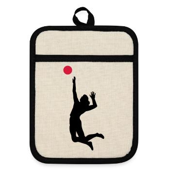 volleyball - Maniques avec dos en caoutchouc - lin/noir  - Devant