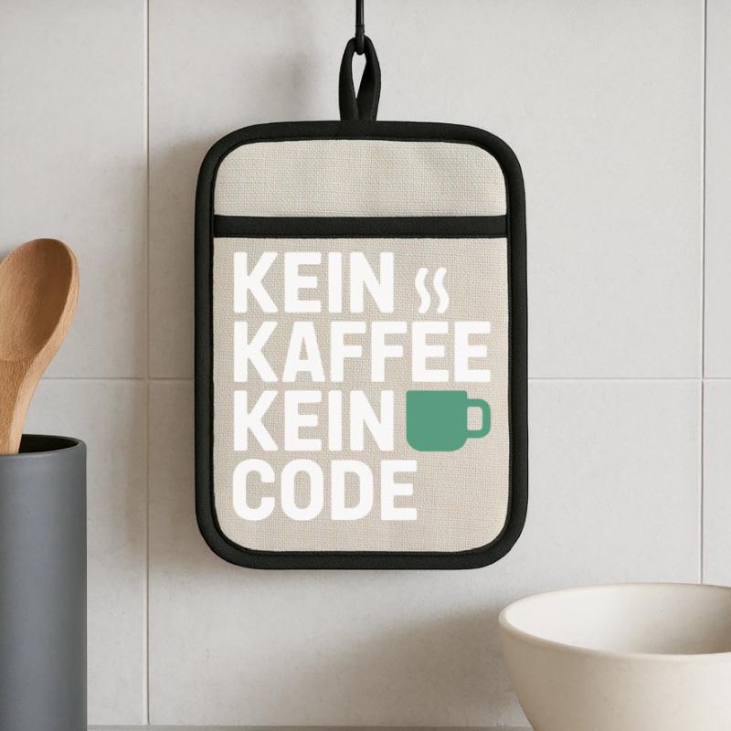 No Coffee No Code Programmer Computer Scientist Pot holders with rubber back