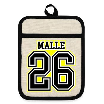 Maillot Malle 26 2026 - Maniques avec dos en caoutchouc - lin/noir  - Devant