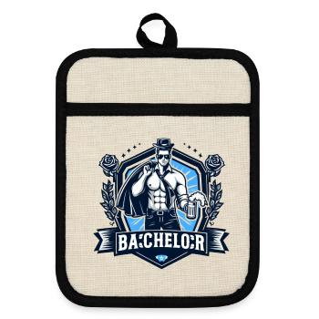 Bachelor Party - Bachelor Party 1 - Pot holders with rubber back - linen/black  - Front